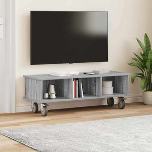 Βάση TV 100 x 35 x 35 εκ Γκρίζο Σονομα Επεξεργασμένο Ξύλο