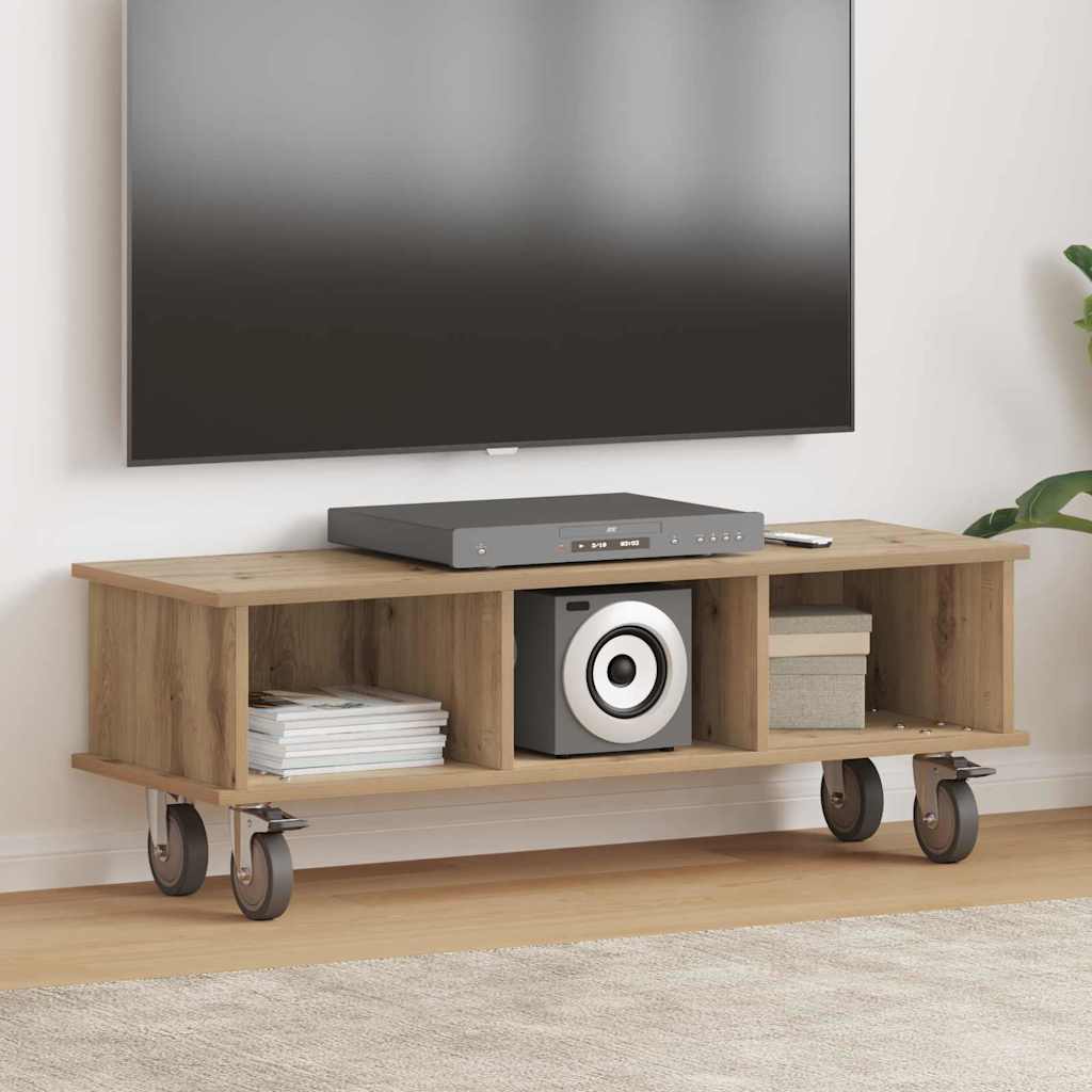 Βάση TV Artisan Oak 100 x 35 x 35 εκ Επεξεργασμένο ξύλο - Pakobazaar