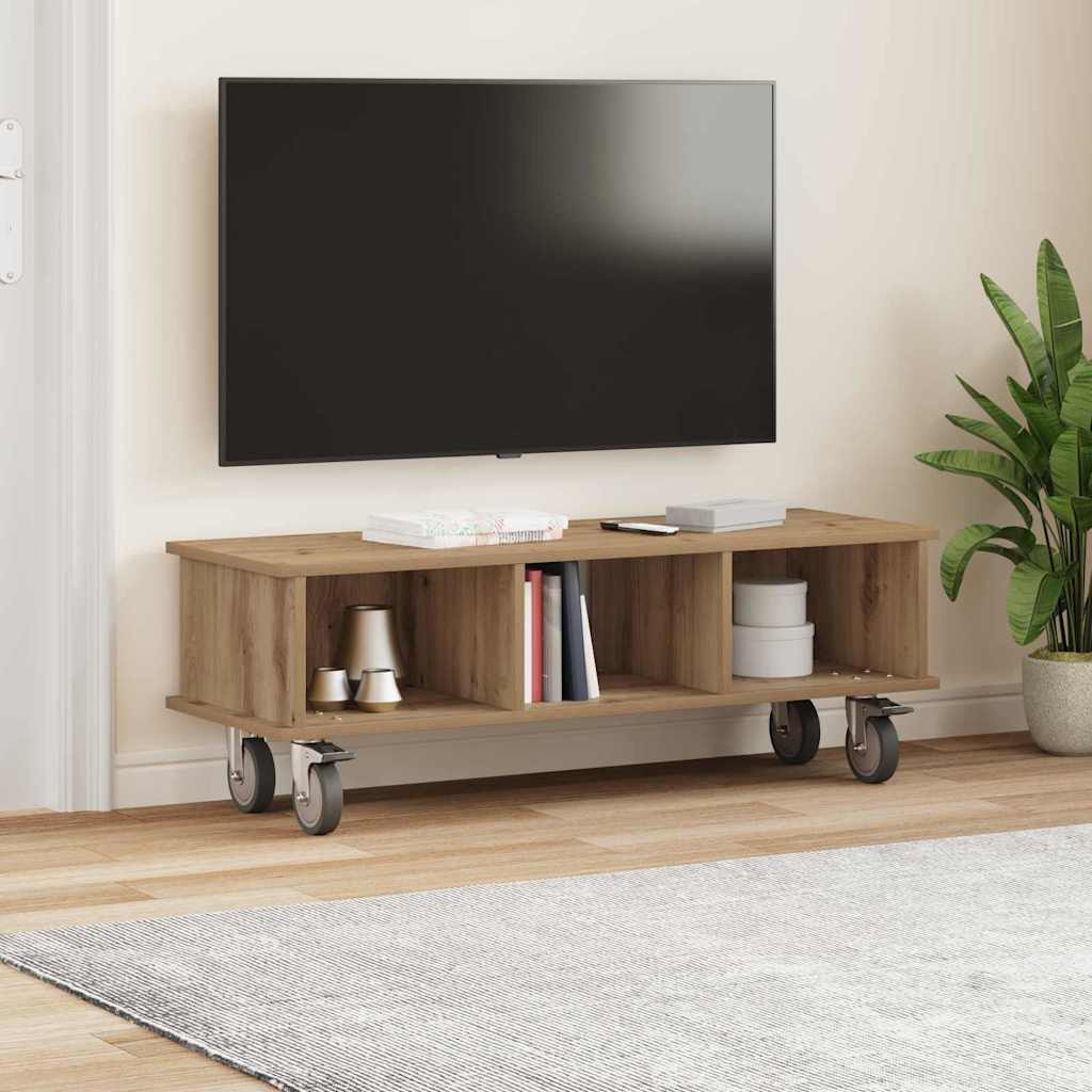 Βάση TV Artisan Oak 100 x 35 x 35 εκ Επεξεργασμένο ξύλο - Pakobazaar