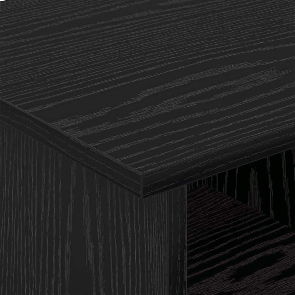 Βάση TV Μαύρη Οξυά 68,5 x 35 x 35 εκ Επεξεργασμένο ξύλο - Pakobazaar