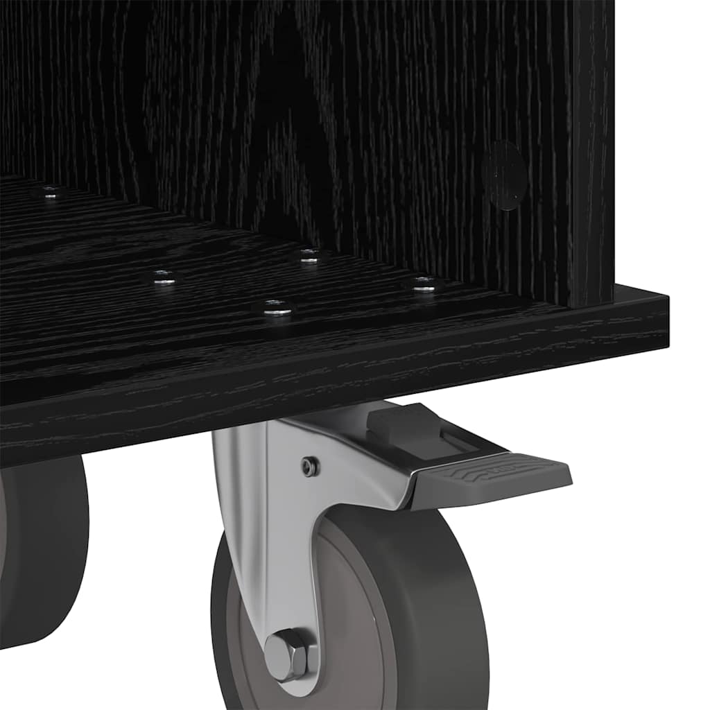 Βάση TV Μαύρη Οξυά 68,5 x 35 x 35 εκ Επεξεργασμένο ξύλο - Pakobazaar