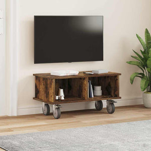 Βάση TV 68,5 x 35 x 35 εκ Καπνιστό Δρύς Επεξεργασμένο Ξύλο
