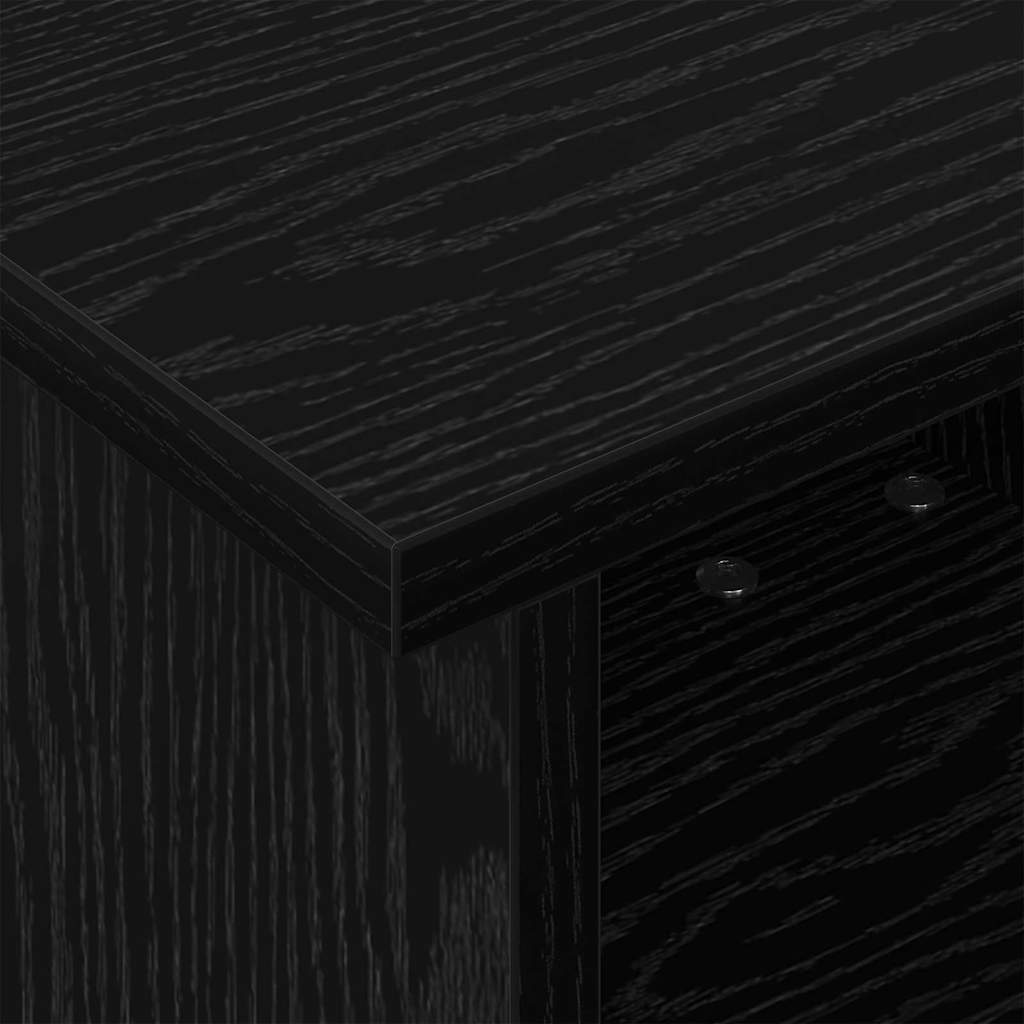 Βάση TV Μαύρη Οξυά 37 x 35 x 35 εκ Επεξεργασμένο ξύλο