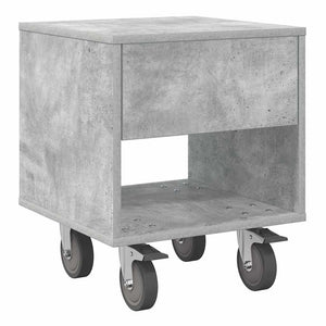 Κομοδίνο 2 τμχ. Σκυρόδεμα Γκρι 40,5 x 40 x 48 εκ.