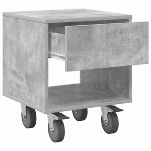 Κομοδίνο 2 τμχ. Σκυρόδεμα Γκρι 40,5 x 40 x 48 εκ.