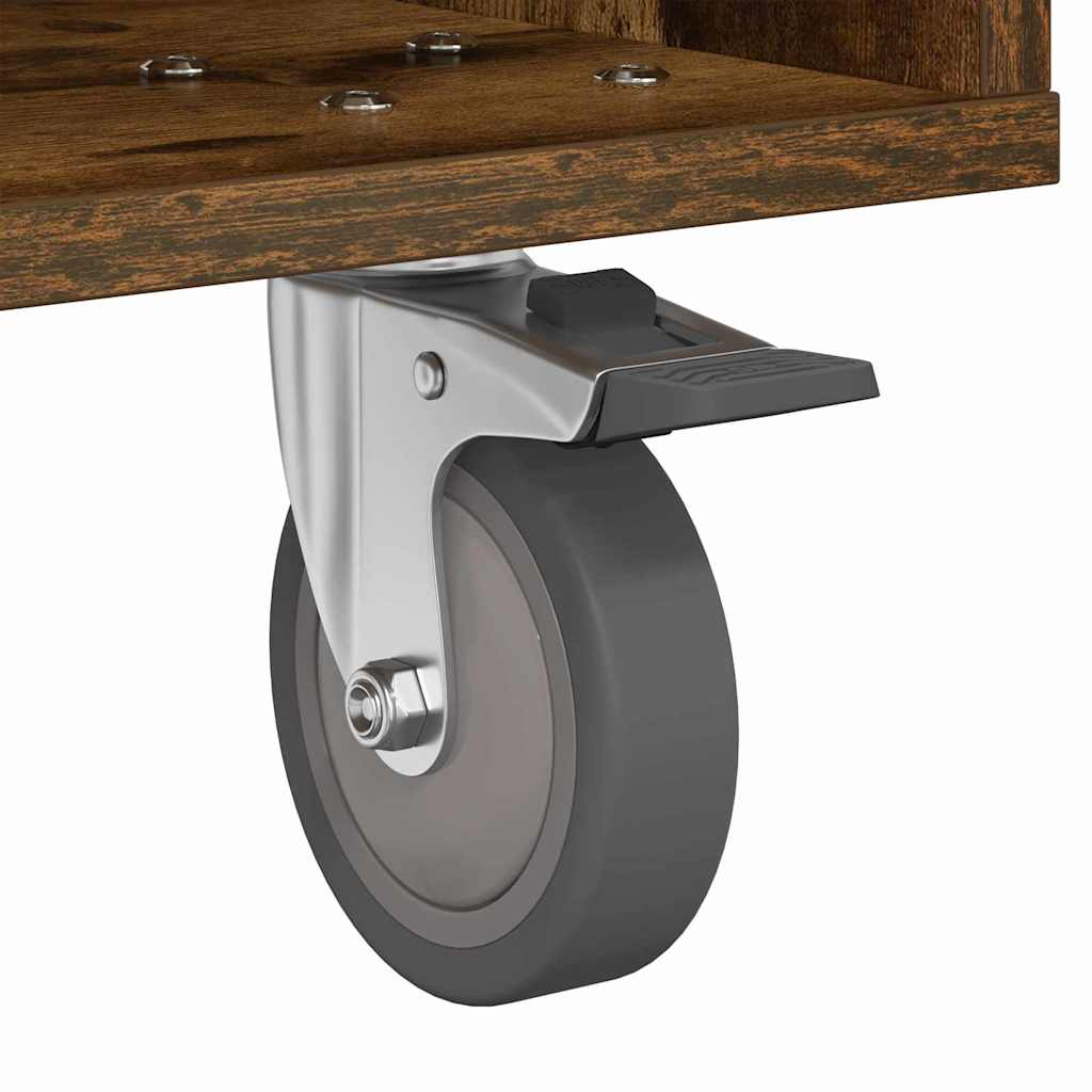 Κομοδίνο 2 pcs Καπνιστό Δρύς 40,5 x 40 x 48 εκ.