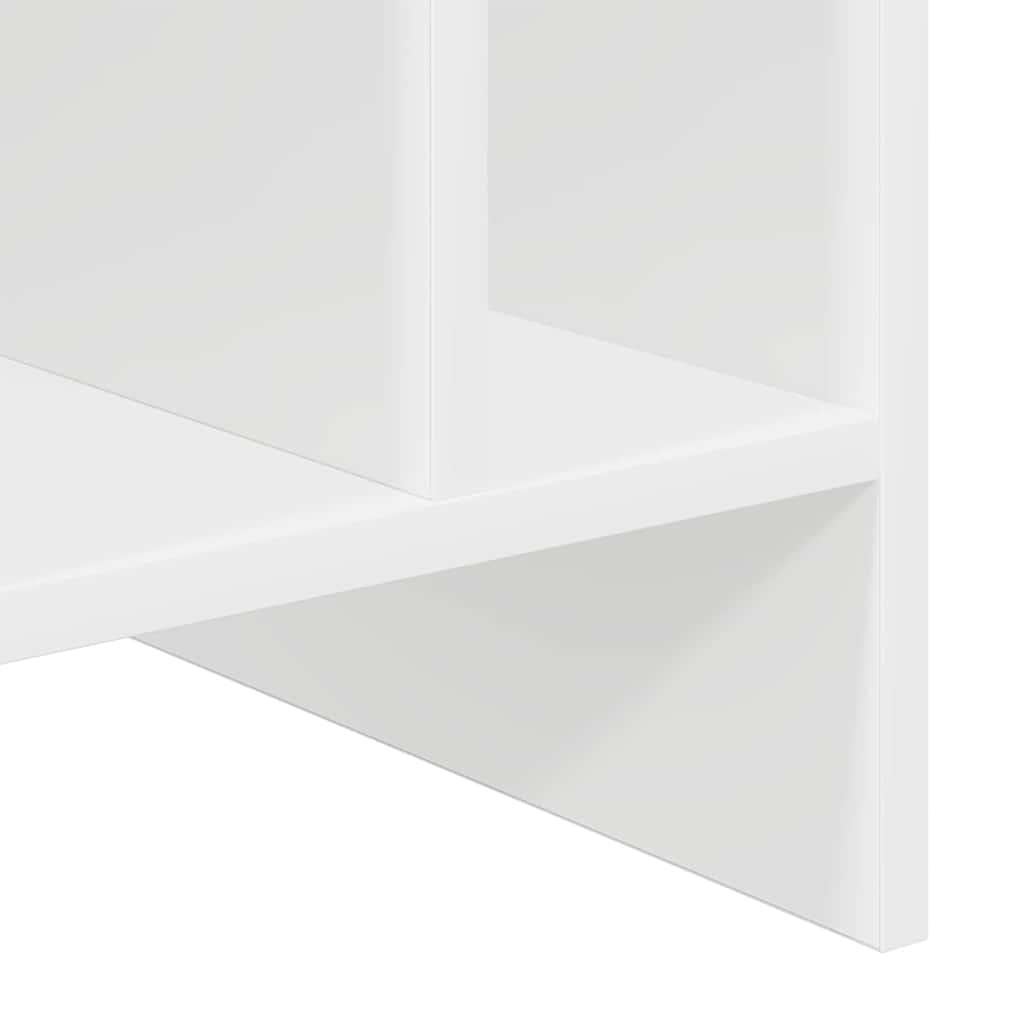 Ντουλάπι δίσκων βινυλίου με ράφι Λευκό 78,5 x 35 x 45 εκ