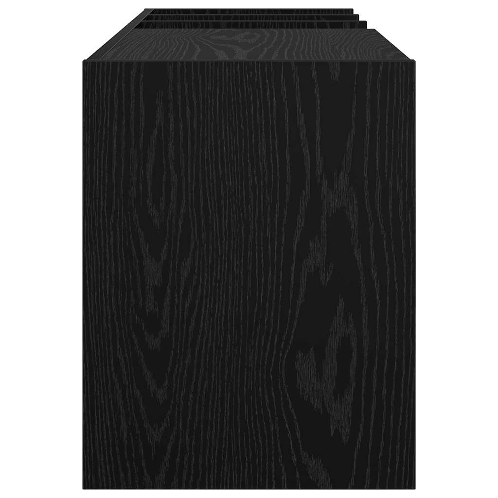 Ντουλάπι δίσκων βινυλίου με ράφι Μαύρη Οξυά 78,5 x 35 x 45 εκ - Pakobazaar