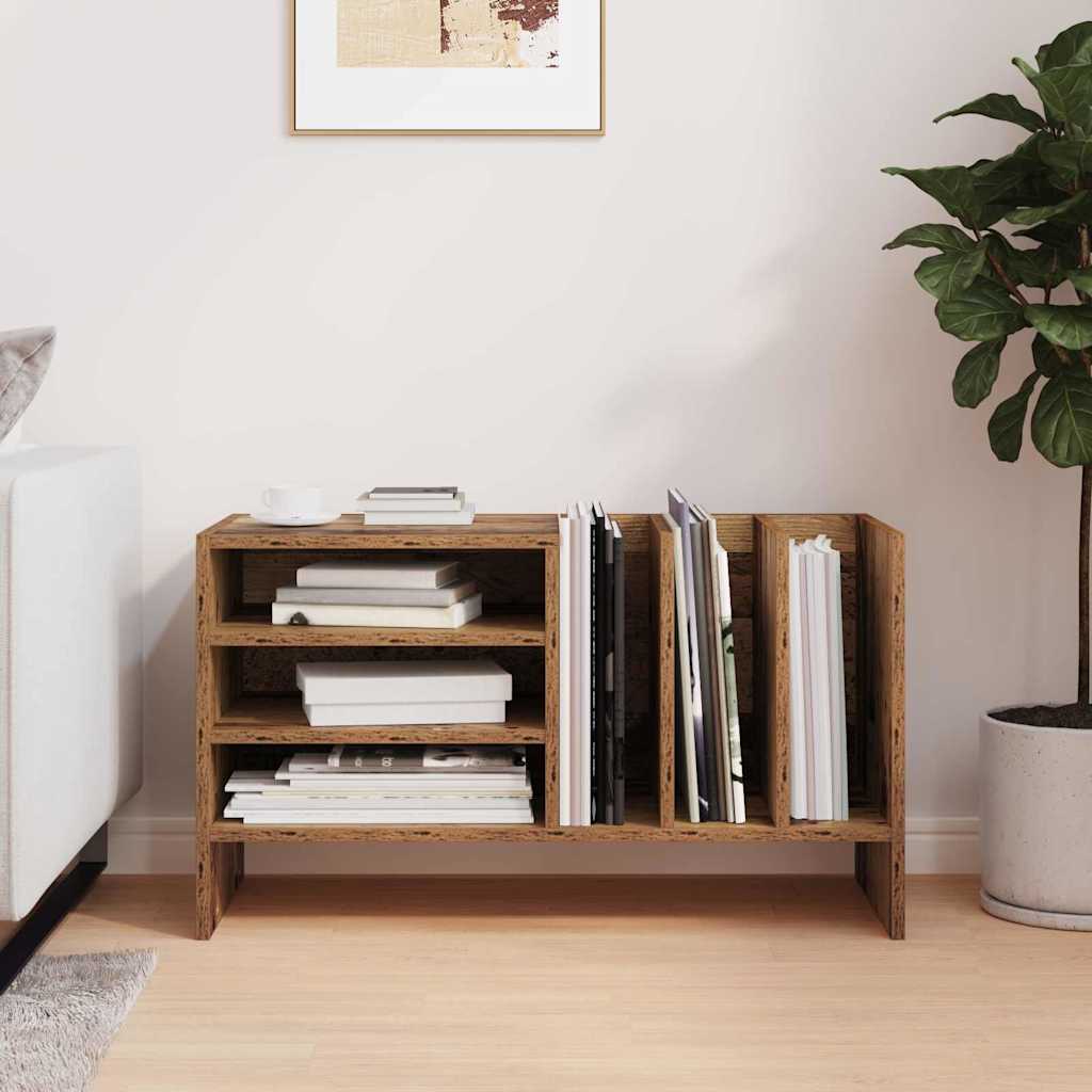 Ντουλάπι δίσκων βινυλίου με ράφι Παλιό ξύλο 78,5 x 35 x 45 εκ - Pakobazaar