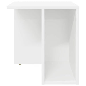 End Table Λευκό 37 x 32 x 40 εκ Επεξεργασμένο Ξύλο