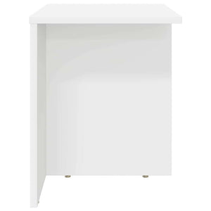 End Table Λευκό 37 x 32 x 40 εκ Επεξεργασμένο Ξύλο