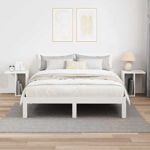 End Table 2 τμχ. Λευκό 37 x 32 x 40 εκ Επεξεργασμένο Ξύλο