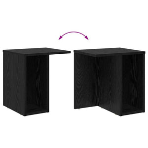 End Table Μαύρη Οξυά 37 x 32 x 40 εκ Επεξεργασμένο Ξύλο
