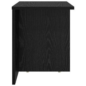 End Table Μαύρη Οξυά 37 x 32 x 40 εκ Επεξεργασμένο Ξύλο