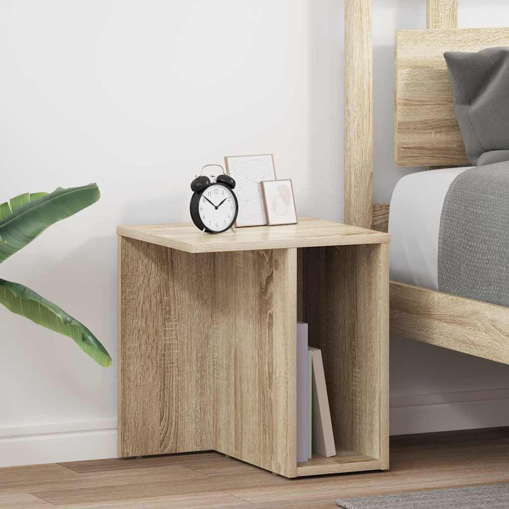 End Table 2 pcs Δρύς Sonoma 37 x 32 x 40 εκ Επεξεργασμένο ξύλο