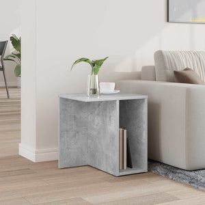 End Table Σκυρόδεμα Γκρι 37 x 32 x 40 εκ Επεξεργασμένο Ξύλο