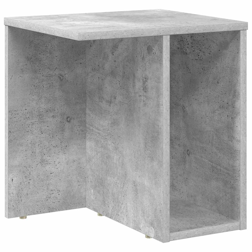 End Table Σκυρόδεμα Γκρι 37 x 32 x 40 εκ Επεξεργασμένο ξύλο