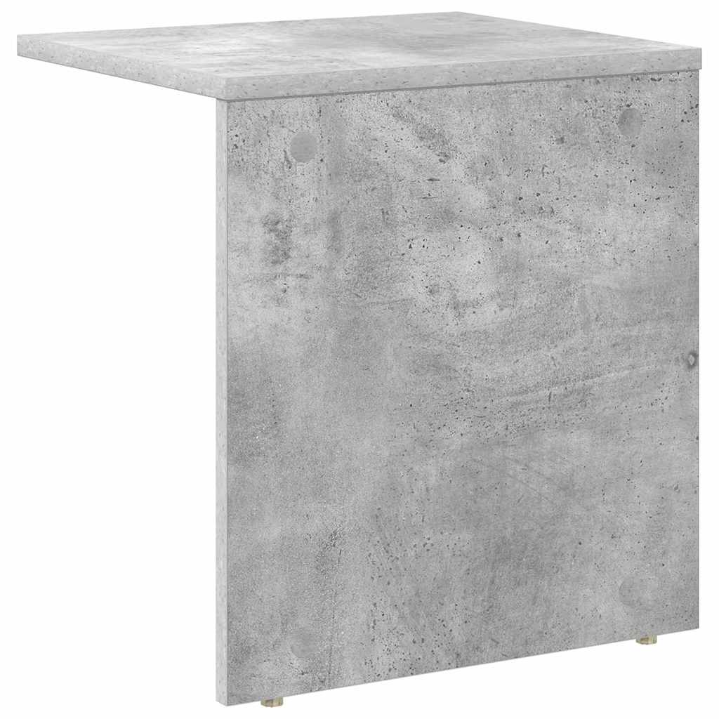 End Table Σκυρόδεμα Γκρι 37 x 32 x 40 εκ Επεξεργασμένο ξύλο
