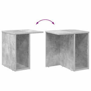 End Table Σκυρόδεμα Γκρι 37 x 32 x 40 εκ Επεξεργασμένο Ξύλο