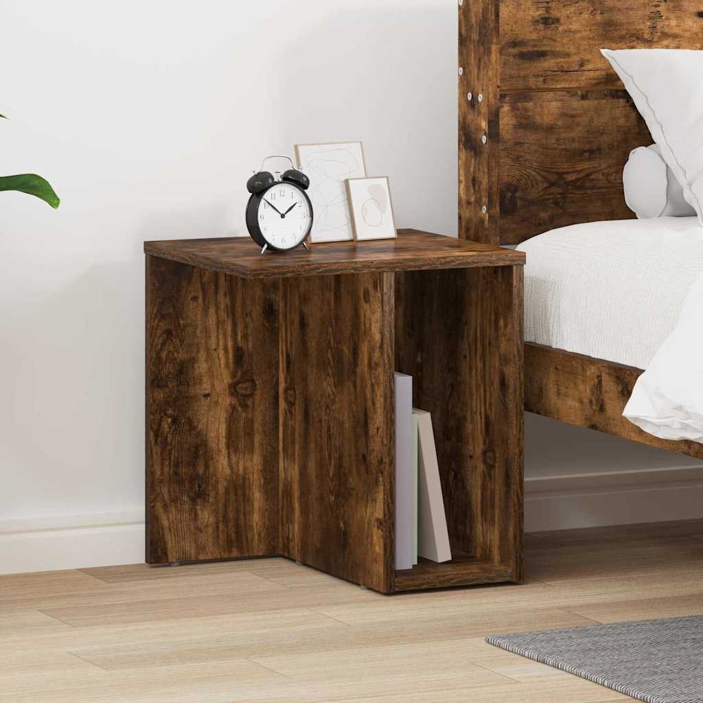 End Table Καπνιστό Δρύς 37 x 32 x 40 εκ Επεξεργασμένο ξύλο