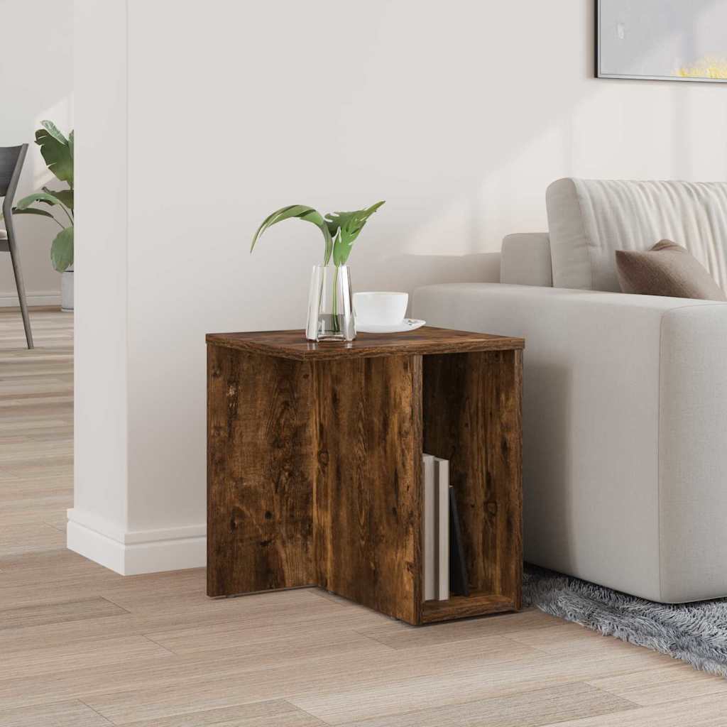 End Table Καπνιστό Δρύς 37 x 32 x 40 εκ Επεξεργασμένο ξύλο