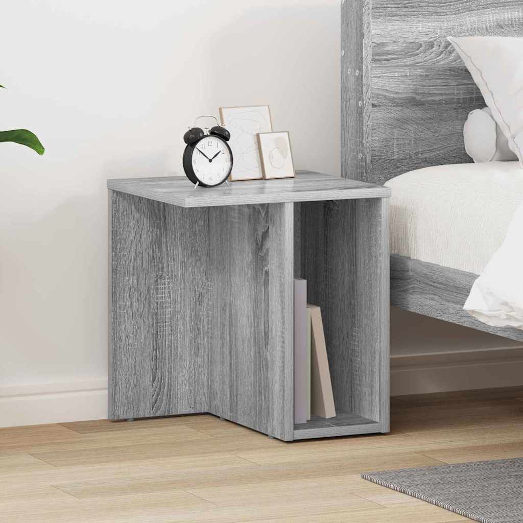 End Table Γκρίζο Σονομα 37 x 32 x 40 εκ Επεξεργασμένο ξύλο