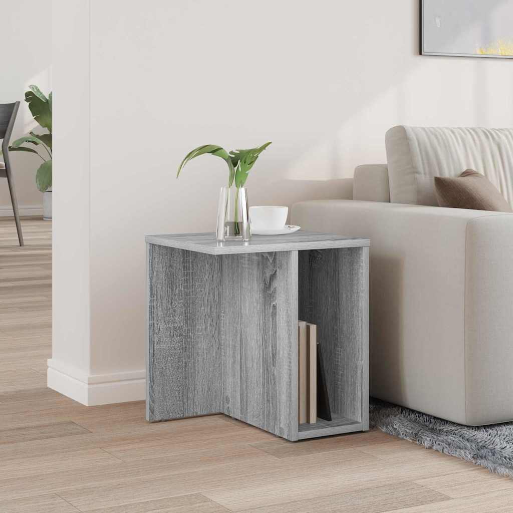 End Table Γκρίζο Σονομα 37 x 32 x 40 εκ Επεξεργασμένο ξύλο