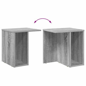 End Table Γκρίζο Σονομα 37 x 32 x 40 εκ Επεξεργασμένο Ξύλο