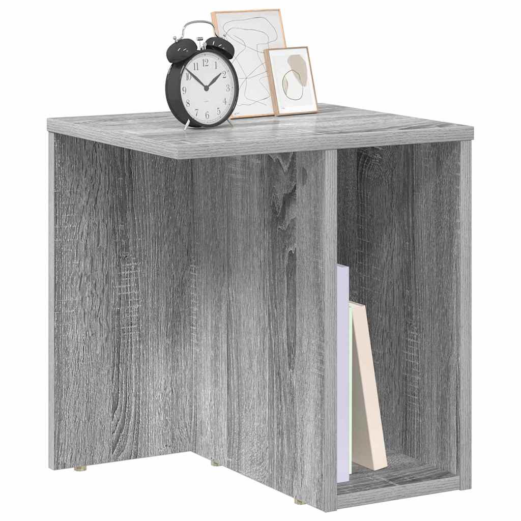 End Table Γκρίζο Σονομα 37 x 32 x 40 εκ Επεξεργασμένο ξύλο