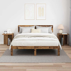 End Table 2 τμχ. Παλιό ξύλο 37 x 32 x 40 εκ Επεξεργασμένο Ξύλο