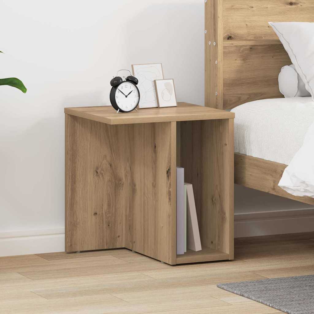 End Table Artisan Oak 37 x 32 x 40 εκ Επεξεργασμένο ξύλο