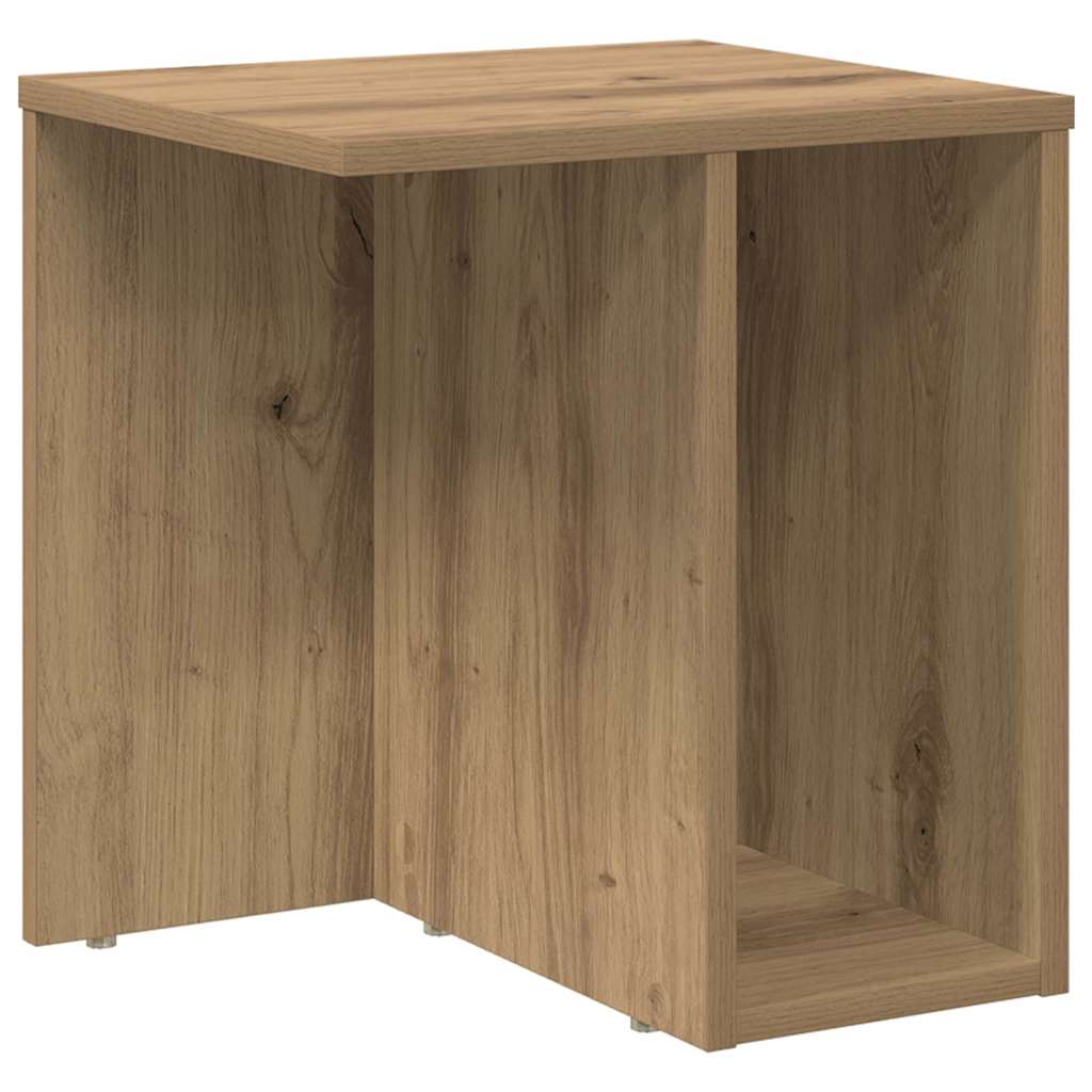 End Table Artisan Oak 37 x 32 x 40 εκ Επεξεργασμένο ξύλο