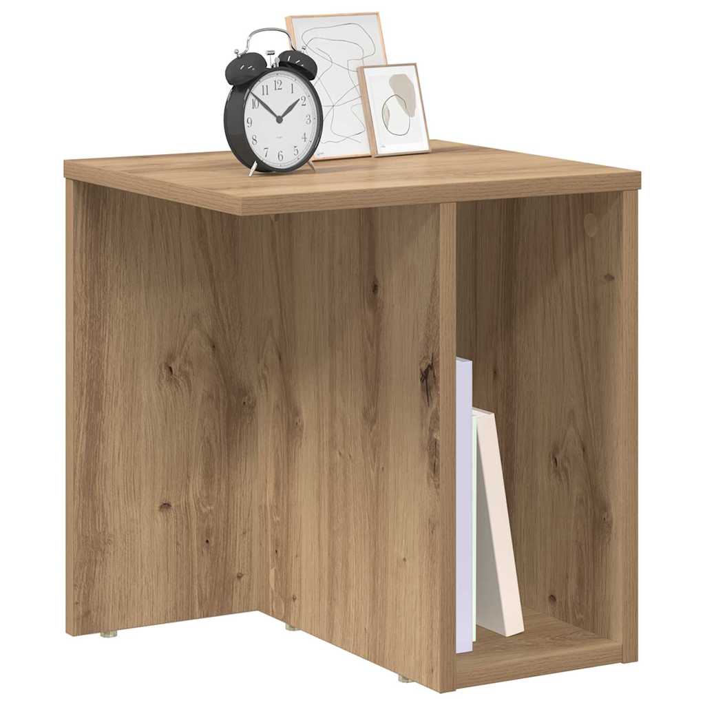 End Table Artisan Oak 37 x 32 x 40 εκ Επεξεργασμένο ξύλο