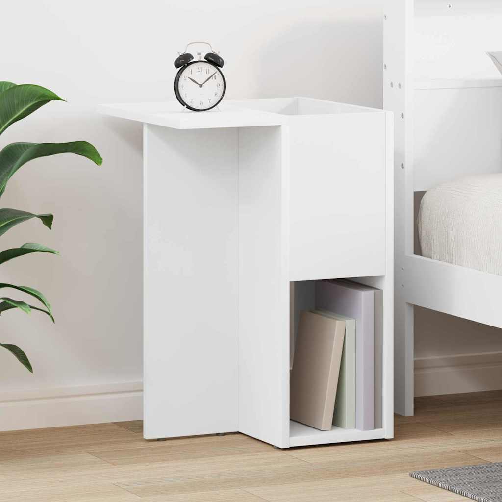 End Table Λευκό 35 x 40 x 55 εκ. Επεξεργασμένο ξύλο - Pakobazaar