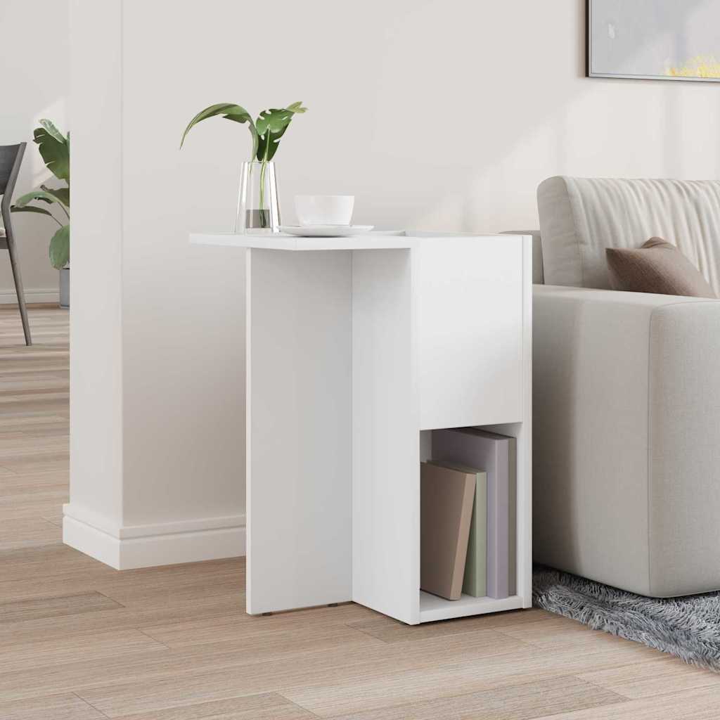 End Table Λευκό 35 x 40 x 55 εκ. Επεξεργασμένο ξύλο - Pakobazaar