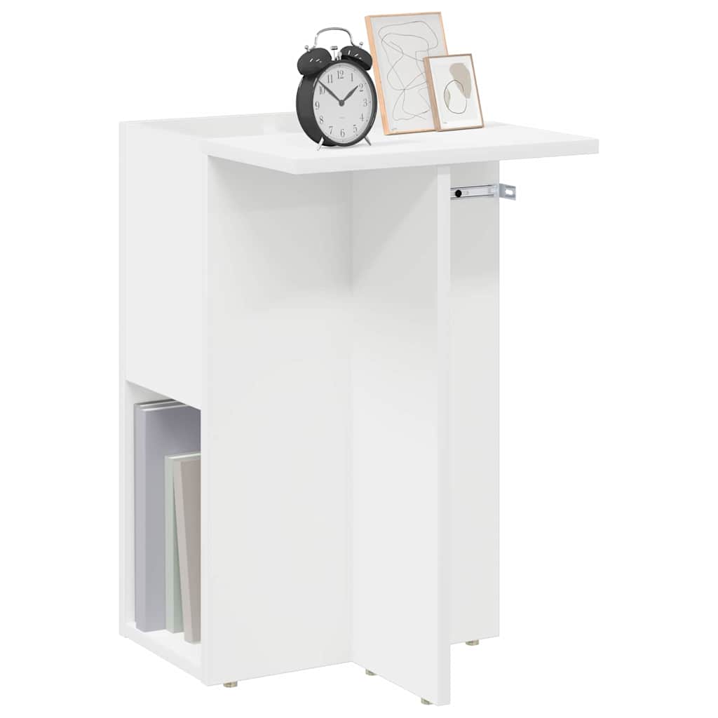 End Table Λευκό 35 x 40 x 55 εκ. Επεξεργασμένο ξύλο - Pakobazaar