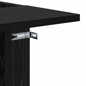 End Table Μαύρη Οξυά 35 x 40 x 55 εκ. Επεξεργασμένο ξύλο - Pakobazaar