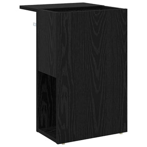 End Table Μαύρη Οξυά 35 x 40 x 55 εκ. Επεξεργασμένο ξύλο - Pakobazaar
