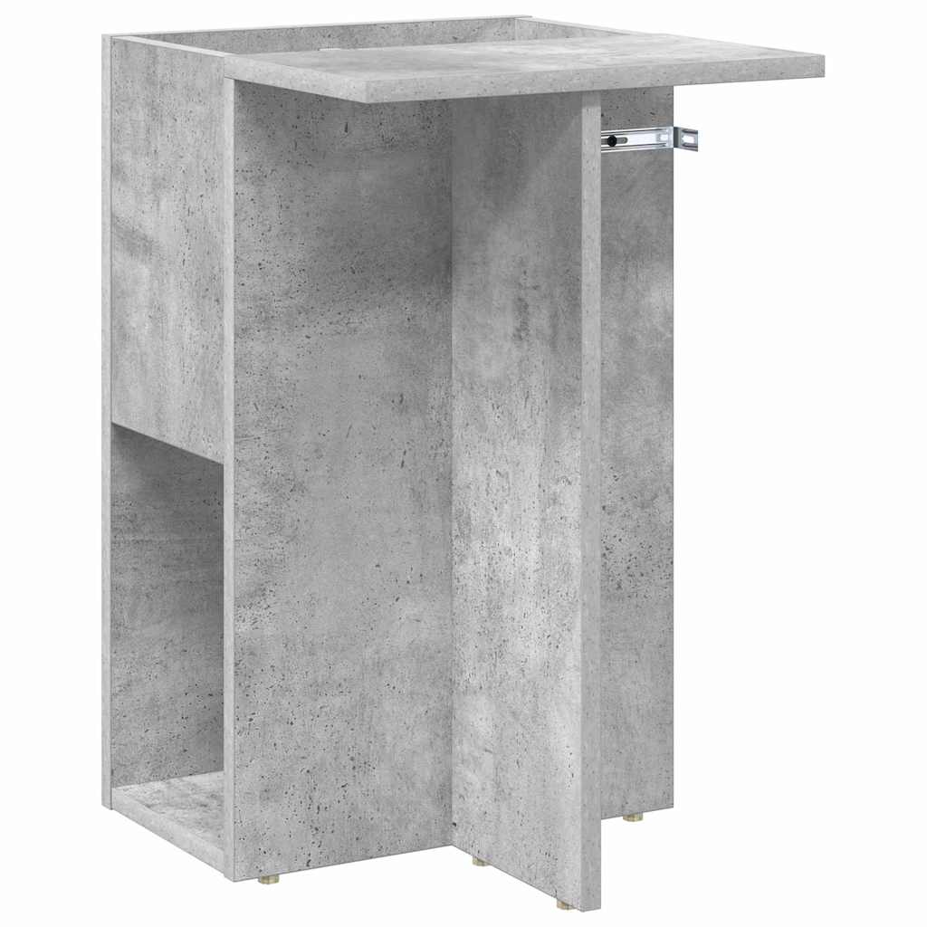 End Table Σκυρόδεμα Γκρι 35 x 40 x 55 εκ. Επεξεργασμένο ξύλο - Pakobazaar