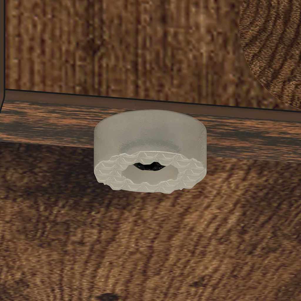 End Table Καπνιστό Δρύς 35 x 40 x 55 εκ. Επεξεργασμένο ξύλο - Pakobazaar