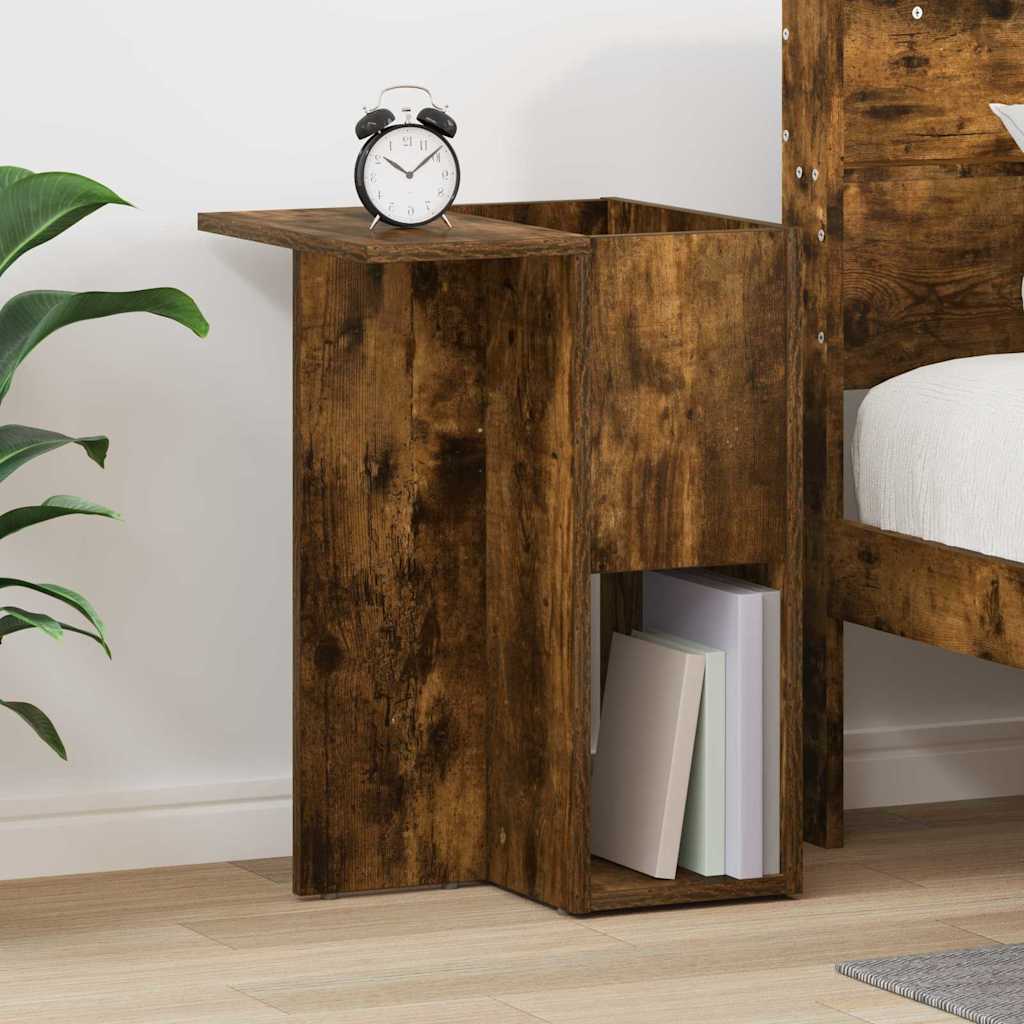 End Table Καπνιστό Δρύς 35 x 40 x 55 εκ. Επεξεργασμένο ξύλο - Pakobazaar