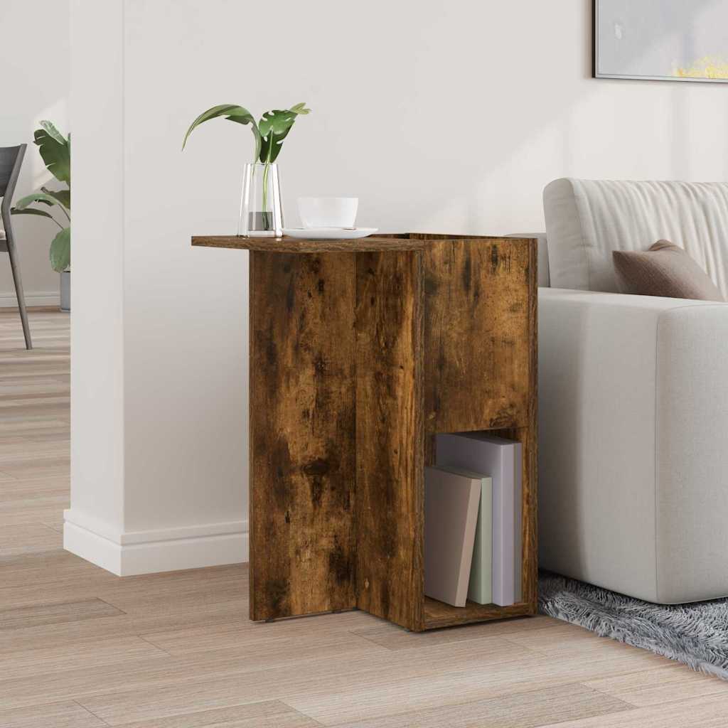 End Table Καπνιστό Δρύς 35 x 40 x 55 εκ. Επεξεργασμένο ξύλο - Pakobazaar