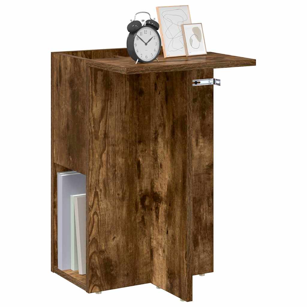 End Table Καπνιστό Δρύς 35 x 40 x 55 εκ. Επεξεργασμένο ξύλο - Pakobazaar