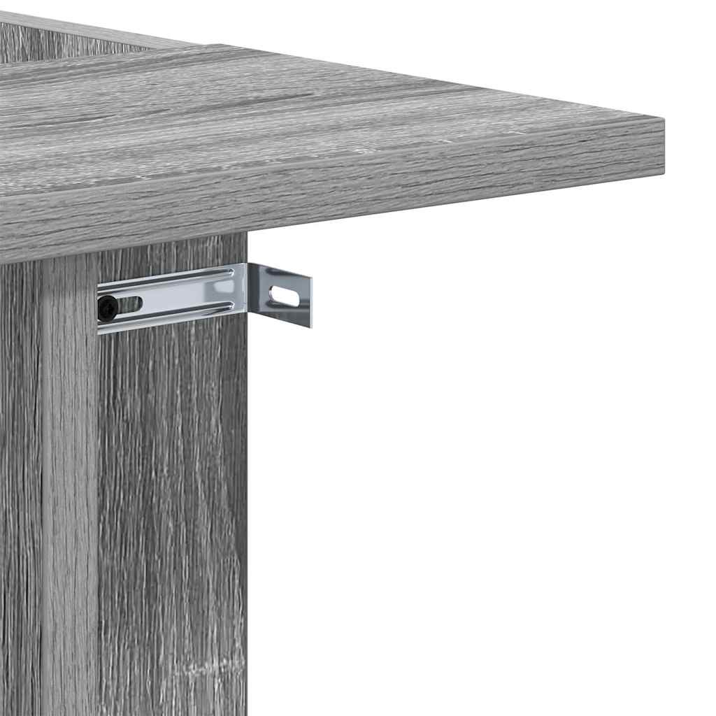End Table Γκρίζο Σονομα 35 x 40 x 55 εκ. Επεξεργασμένο ξύλο - Pakobazaar
