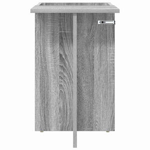 End Table Γκρίζο Σονομα 35 x 40 x 55 εκ. Επεξεργασμένο ξύλο - Pakobazaar