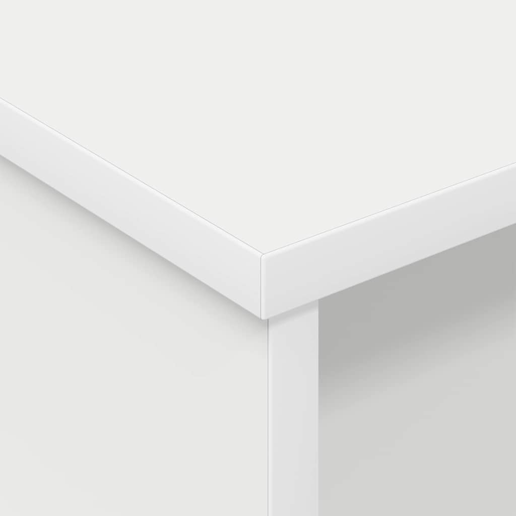 Κομοδίνο 2 pcs Λευκό 40 x 31 x 15 εκ Επεξεργασμένο ξύλο - Pakobazaar