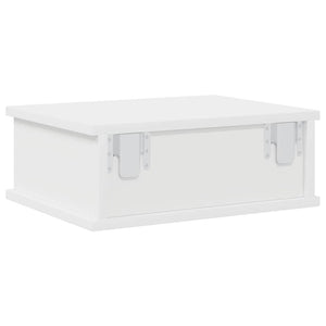 Κομοδίνο 2 pcs Λευκό 40 x 31 x 15 εκ Επεξεργασμένο ξύλο - Pakobazaar