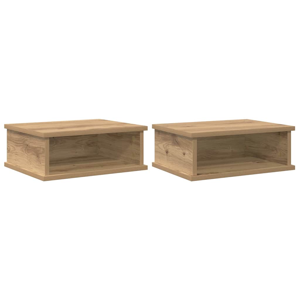 Κομοδίνο 2 pcs Artisan Oak 40 x 31 x 15 εκ Επεξεργασμένο ξύλο - Pakobazaar