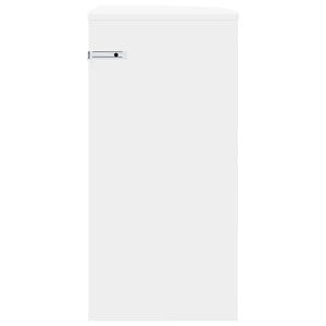End Table Λευκό 29,6 x 29,6 x 60 εκ Επεξεργασμένο ξύλο - Pakobazaar