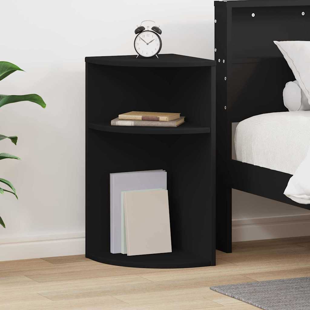 End Table Μαύρο 29,6 x 29,6 x 60 εκ Επεξεργασμένο ξύλο - Pakobazaar